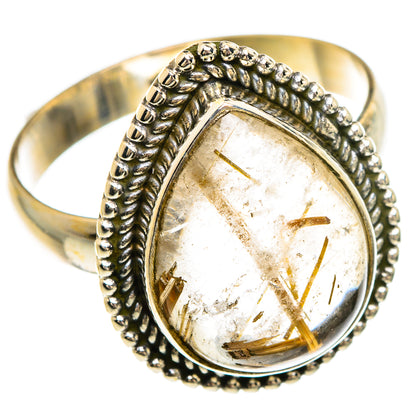 Rutilated Quartz Rings handcrafted by Ana Silver Co - RING83628