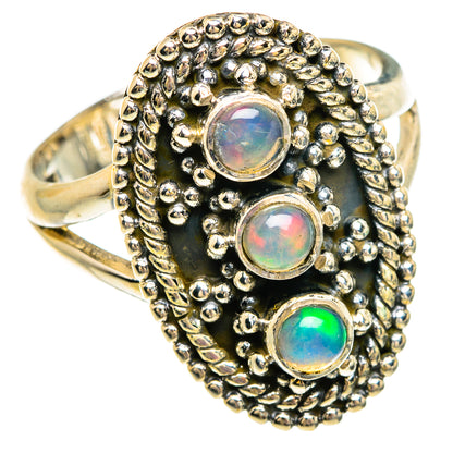 Ethiopian Opal Rings handcrafted by Ana Silver Co - RING83638