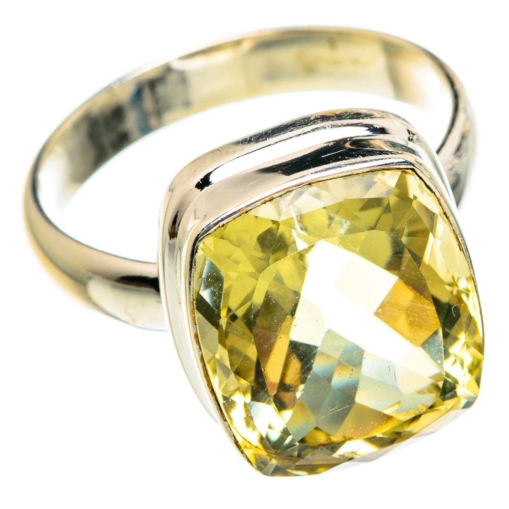 Lemon Quartz Rings handcrafted by Ana Silver Co - RING83639