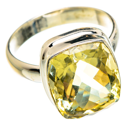 Lemon Quartz Rings handcrafted by Ana Silver Co - RING83639