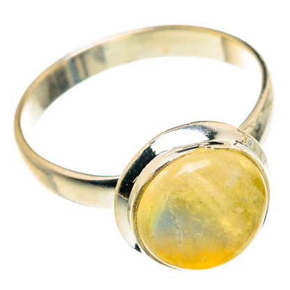 Yellow Moonstone Rings handcrafted by Ana Silver Co - RING83640