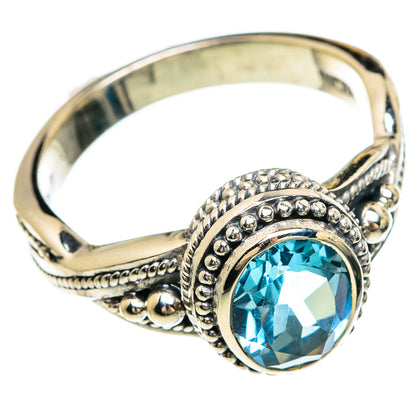 Blue Topaz Rings handcrafted by Ana Silver Co - RING83648
