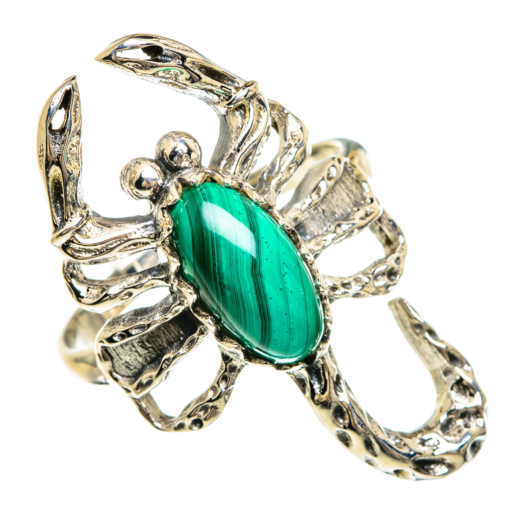 Malachite Rings handcrafted by Ana Silver Co - RING83649