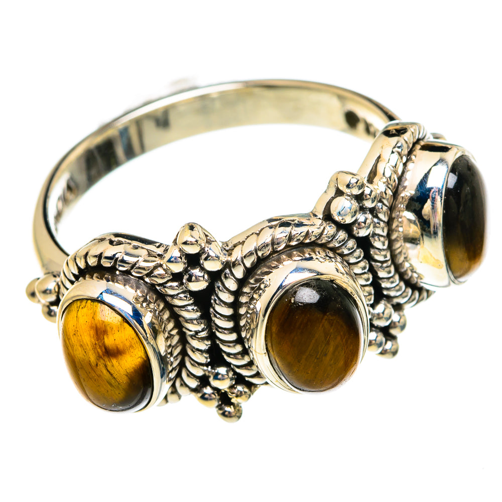 Tiger Eye Rings handcrafted by Ana Silver Co - RING83652 - Photo 2
