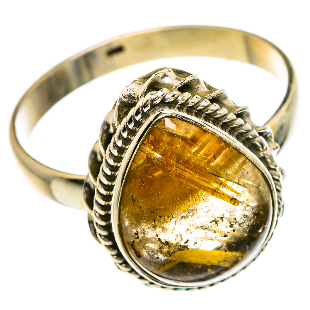Rutilated Quartz Rings handcrafted by Ana Silver Co - RING83669