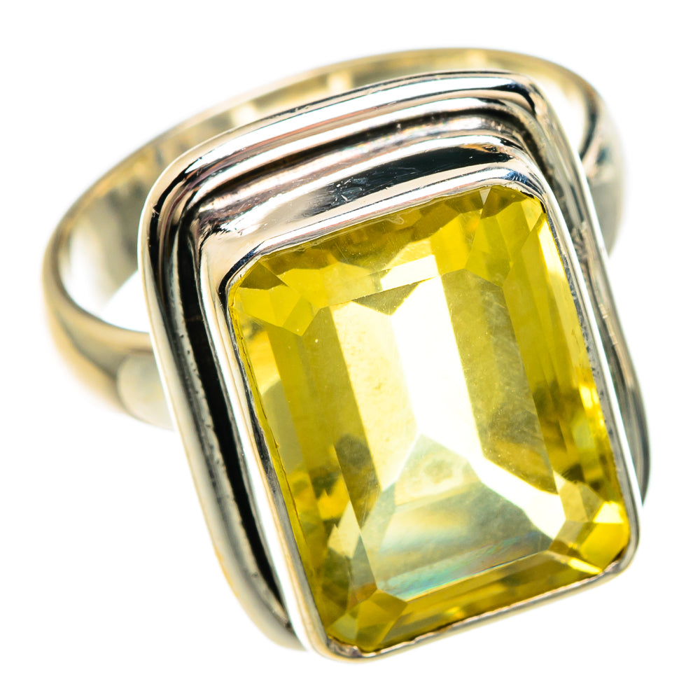 Lemon Quartz Rings handcrafted by Ana Silver Co - RING83682