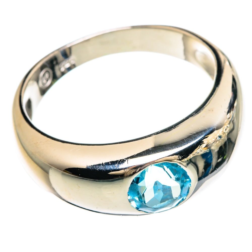 Blue Topaz Rings handcrafted by Ana Silver Co - RING83688 - Photo 2