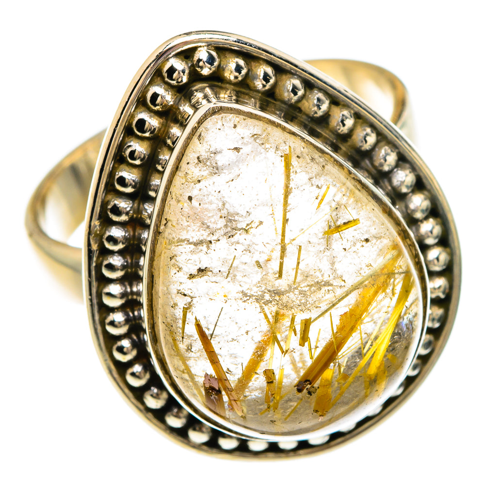 Rutilated Quartz Rings handcrafted by Ana Silver Co - RING83709