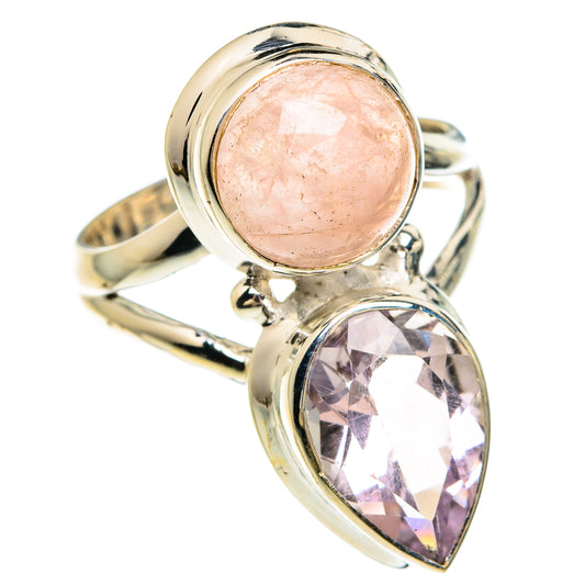 Rose Quartz Rings handcrafted by Ana Silver Co - RING83717