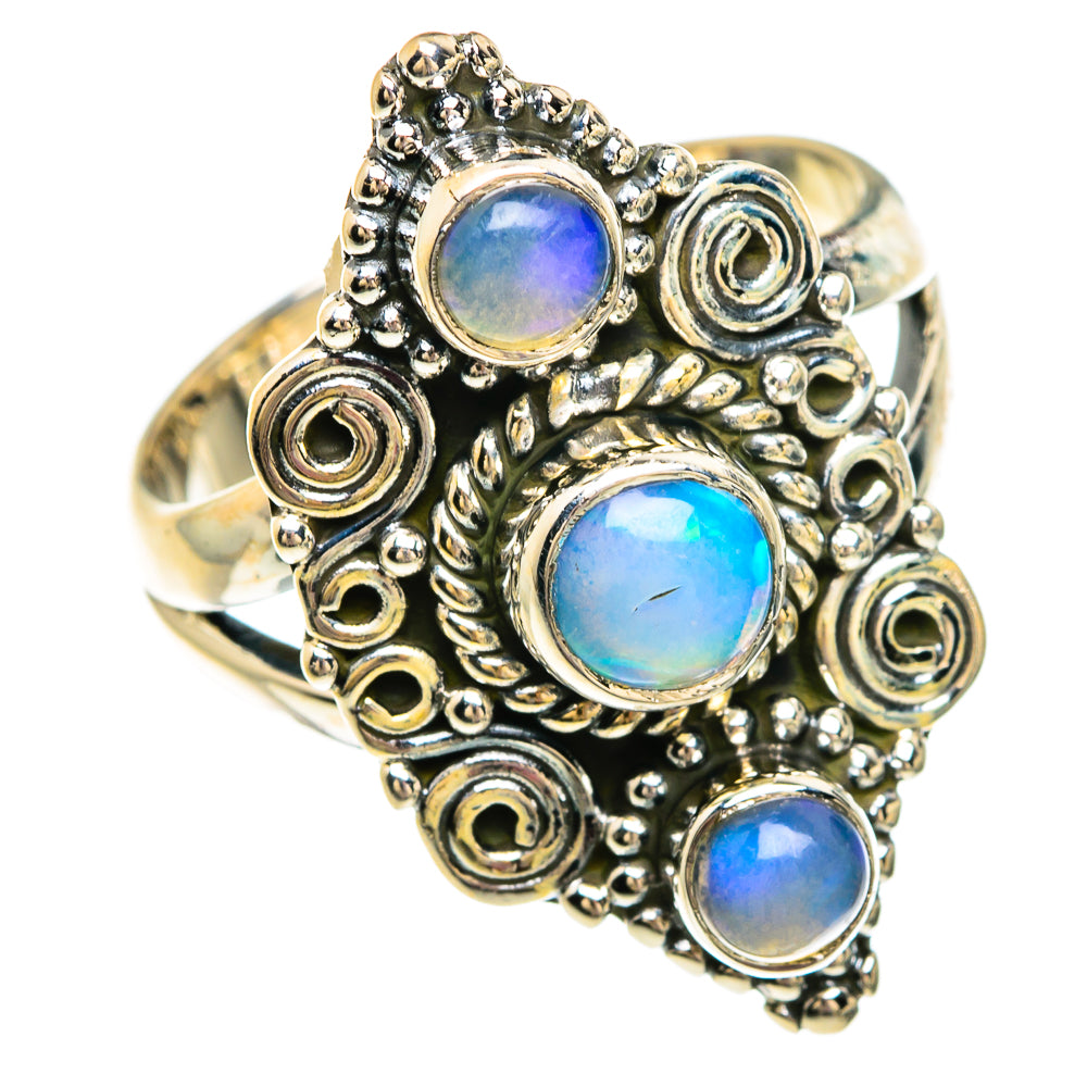 Ethiopian Opal Rings handcrafted by Ana Silver Co - RING83719