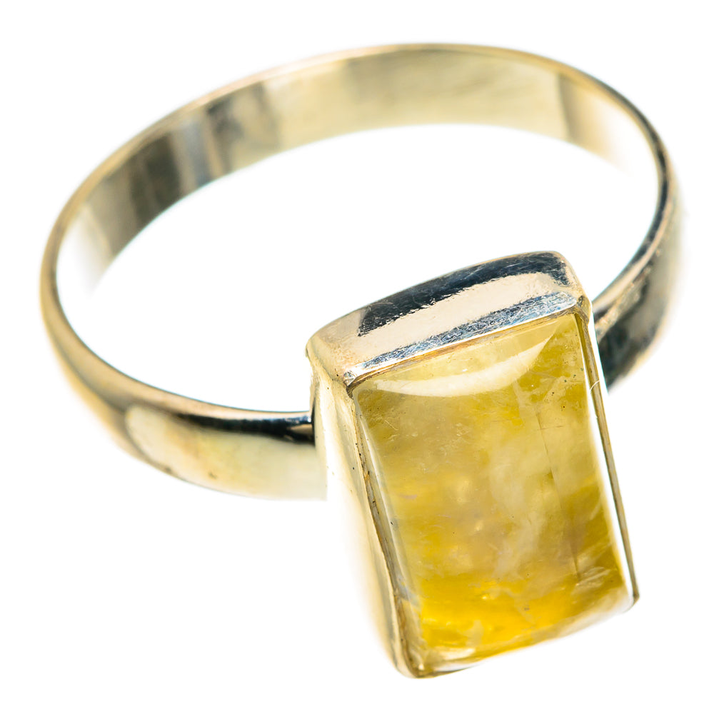 Yellow Moonstone Rings handcrafted by Ana Silver Co - RING83721