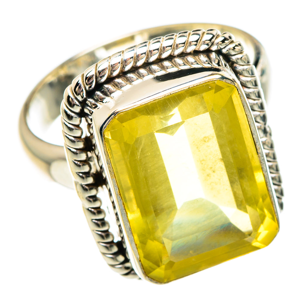 Lemon Quartz Rings handcrafted by Ana Silver Co - RING83722
