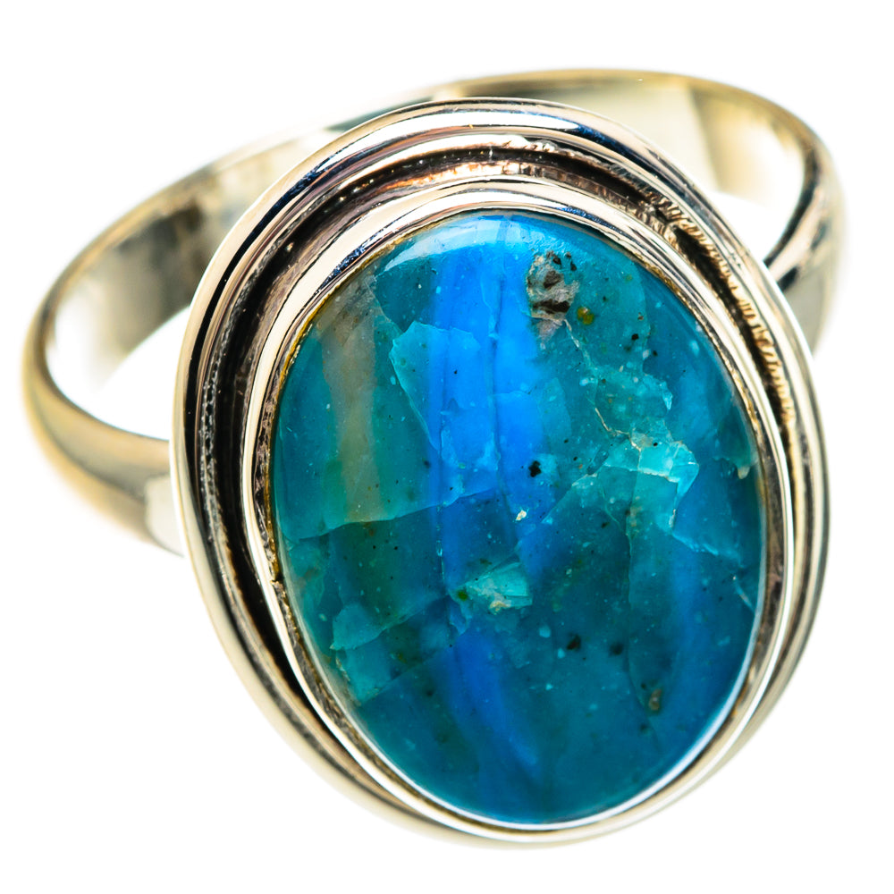 Chrysocolla Rings handcrafted by Ana Silver Co - RING83729
