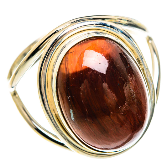 Red Tiger Eye Rings handcrafted by Ana Silver Co - RING83734