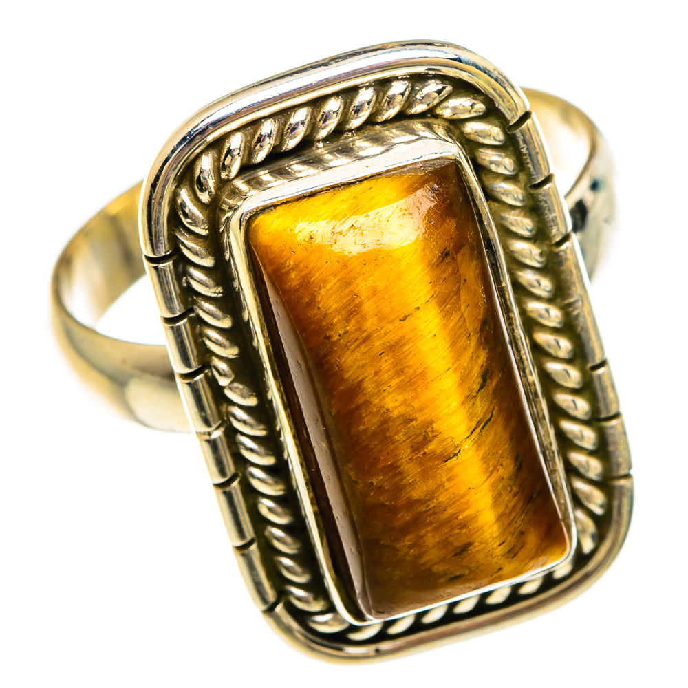 Tiger Eye Rings handcrafted by Ana Silver Co - RING83738