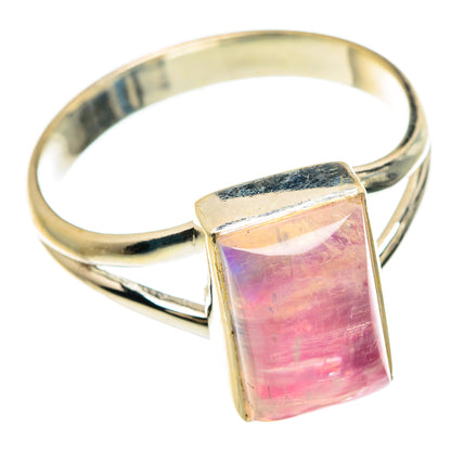 Pink Moonstone Rings handcrafted by Ana Silver Co - RING83746