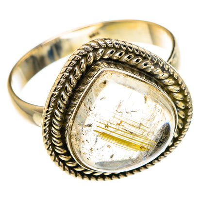 Rutilated Quartz Rings handcrafted by Ana Silver Co - RING83751 - Photo 2