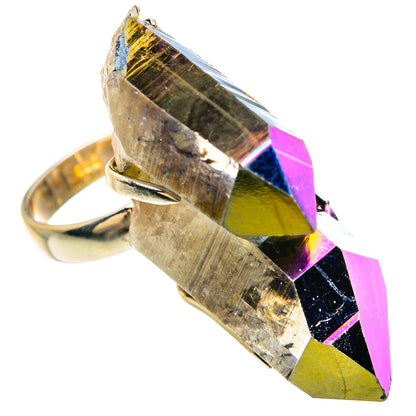 Titanium Sunshine Druzy Rings handcrafted by Ana Silver Co - RING83762