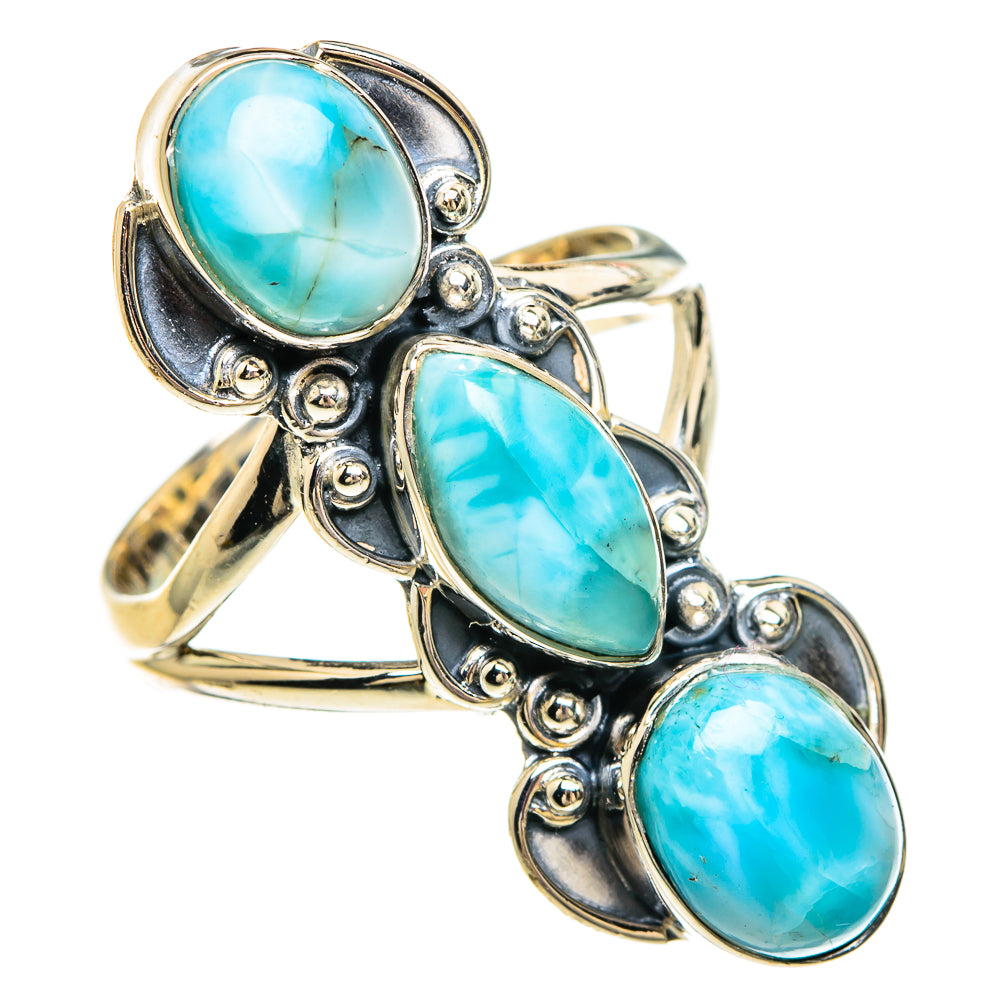 Larimar Rings handcrafted by Ana Silver Co - RING83772