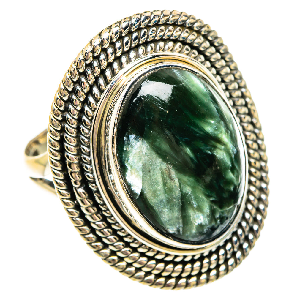 Seraphinite Rings handcrafted by Ana Silver Co - RING83777