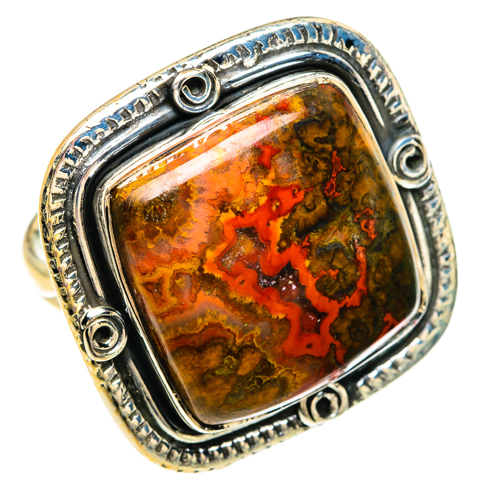 Moroccan Agate Rings handcrafted by Ana Silver Co - RING83780