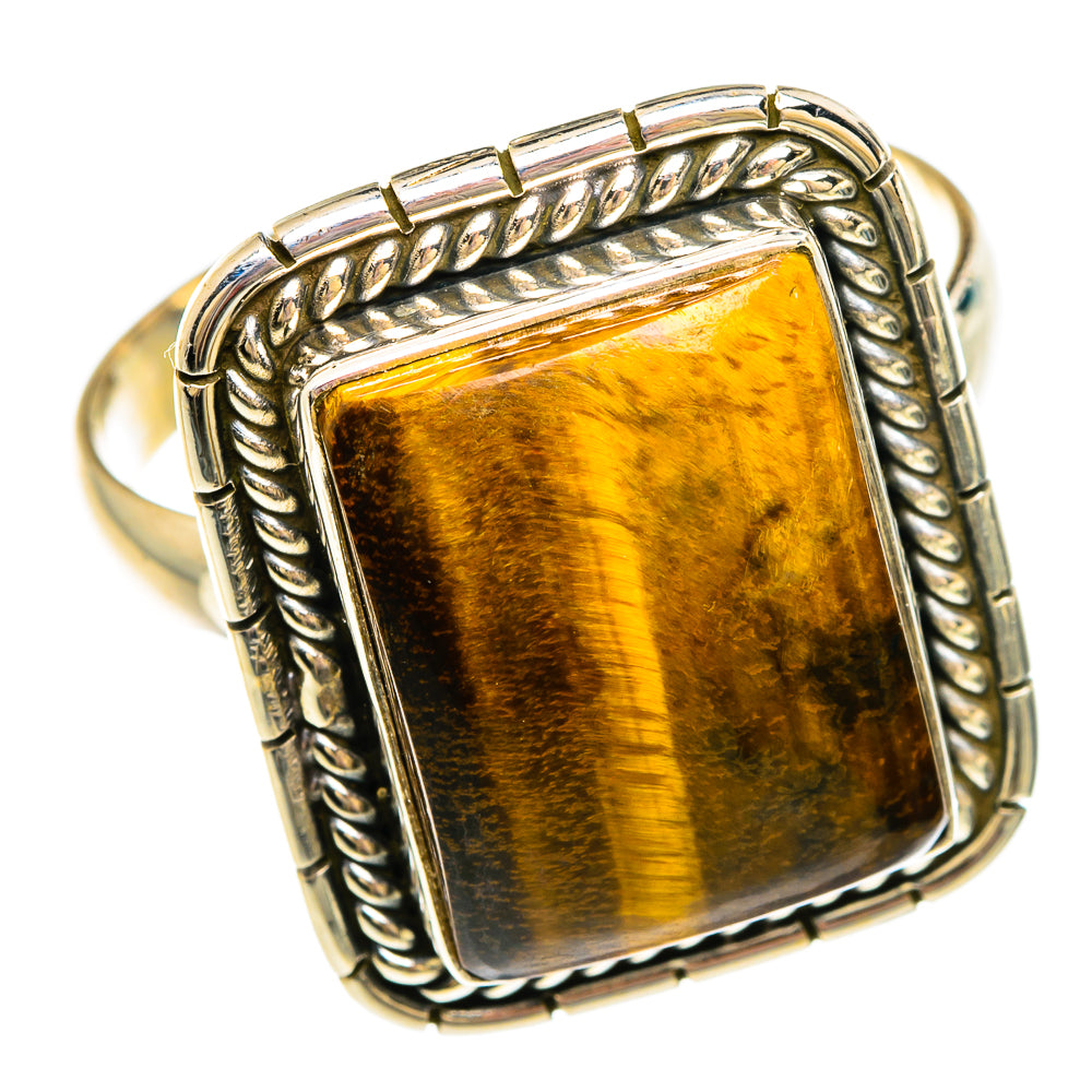 Tiger Eye Rings handcrafted by Ana Silver Co - RING83781