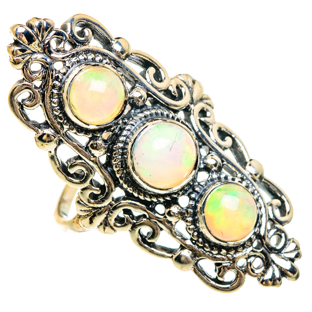 Ethiopian Opal Rings handcrafted by Ana Silver Co - RING83797