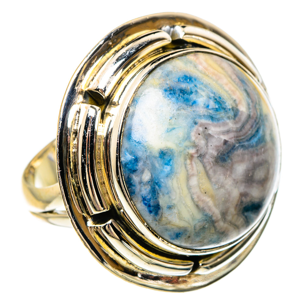 Blue Scheelite Rings handcrafted by Ana Silver Co - RING83799