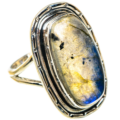 Labradorite Rings handcrafted by Ana Silver Co - RING83803