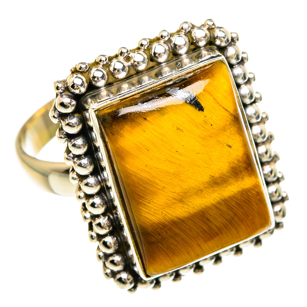 Tiger Eye Rings handcrafted by Ana Silver Co - RING83813