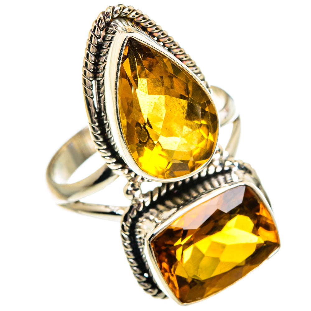 Mandarin Citrine Rings handcrafted by Ana Silver Co - RING83819