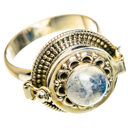 Rainbow Moonstone Rings handcrafted by Ana Silver Co - RING83824