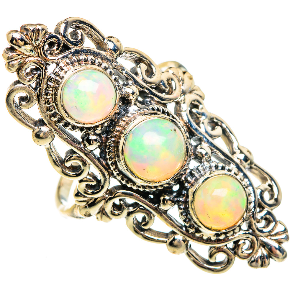 Ethiopian Opal Rings handcrafted by Ana Silver Co - RING83829