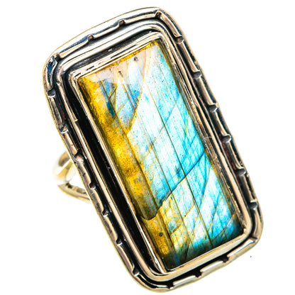 Labradorite Rings handcrafted by Ana Silver Co - RING83837