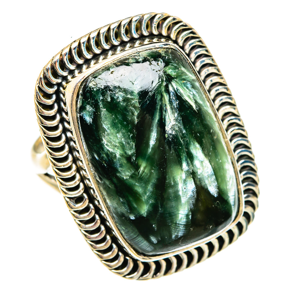 Seraphinite Rings handcrafted by Ana Silver Co - RING83843