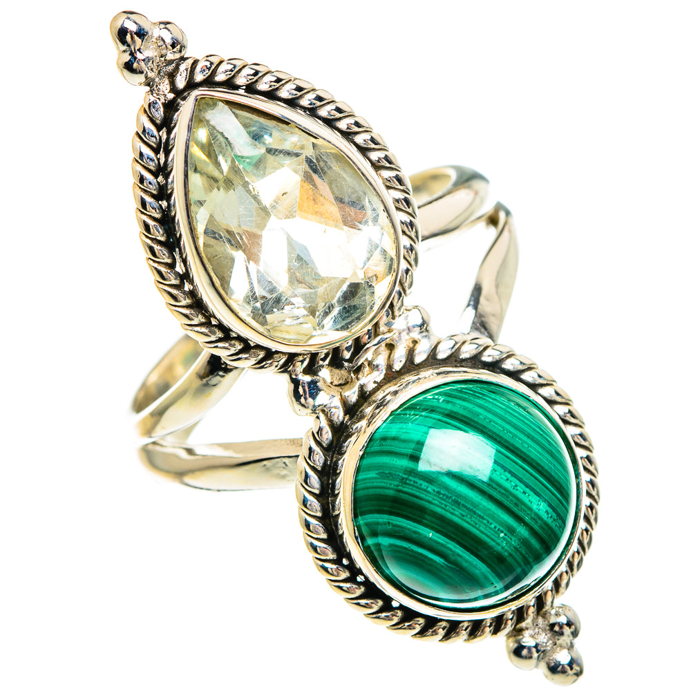 Malachite Rings handcrafted by Ana Silver Co - RING83844