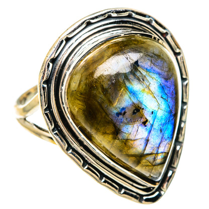 Labradorite Rings handcrafted by Ana Silver Co - RING83859