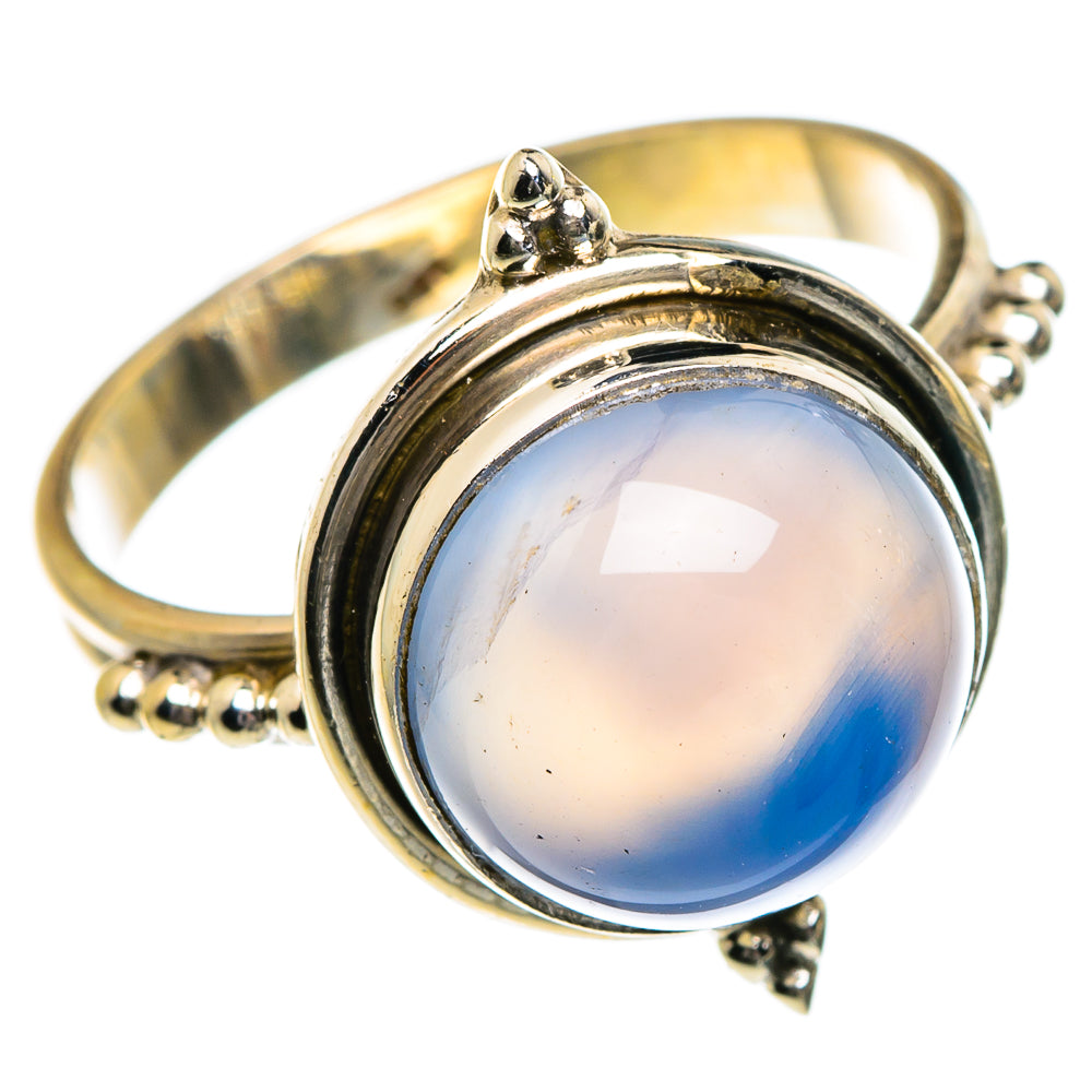 Aqua Chalcedony Rings handcrafted by Ana Silver Co - RING83865