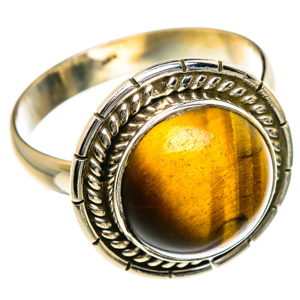 Tiger Eye Rings handcrafted by Ana Silver Co - RING83871 - Photo 2
