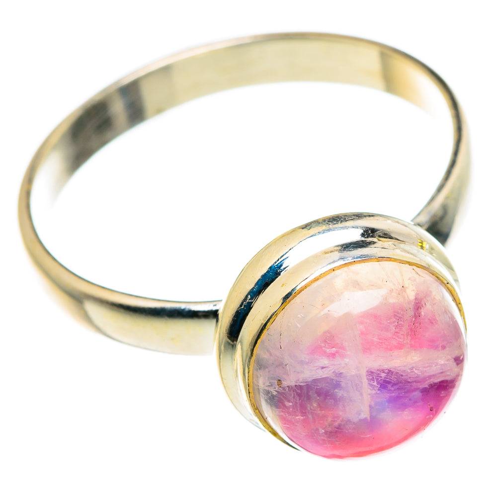 Pink Moonstone Rings handcrafted by Ana Silver Co - RING83878