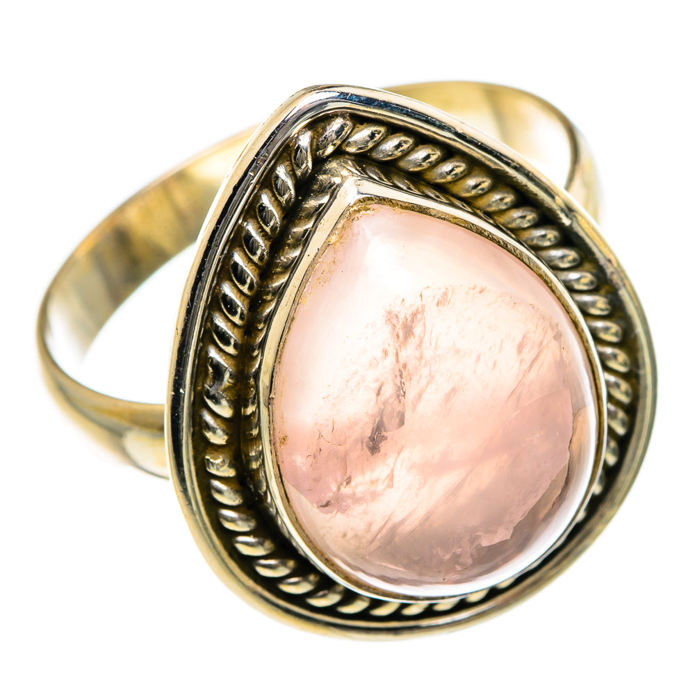 Rose Quartz Rings handcrafted by Ana Silver Co - RING83879