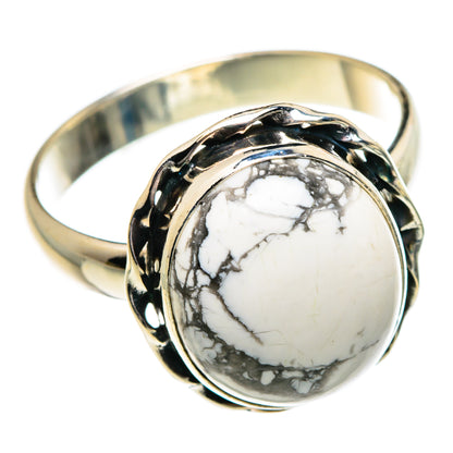 Howlite Rings handcrafted by Ana Silver Co - RING83889