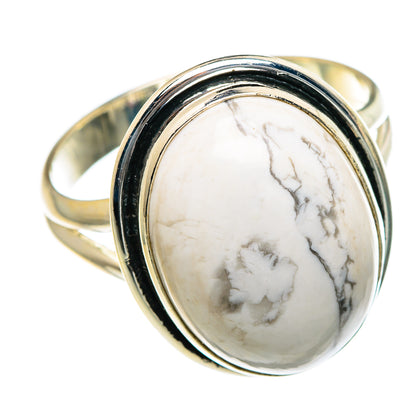 Howlite Rings handcrafted by Ana Silver Co - RING83890