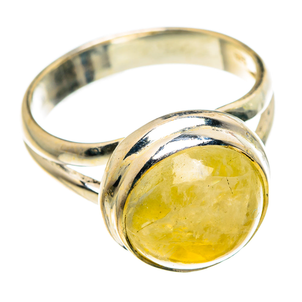 Yellow Moonstone Rings handcrafted by Ana Silver Co - RING83893