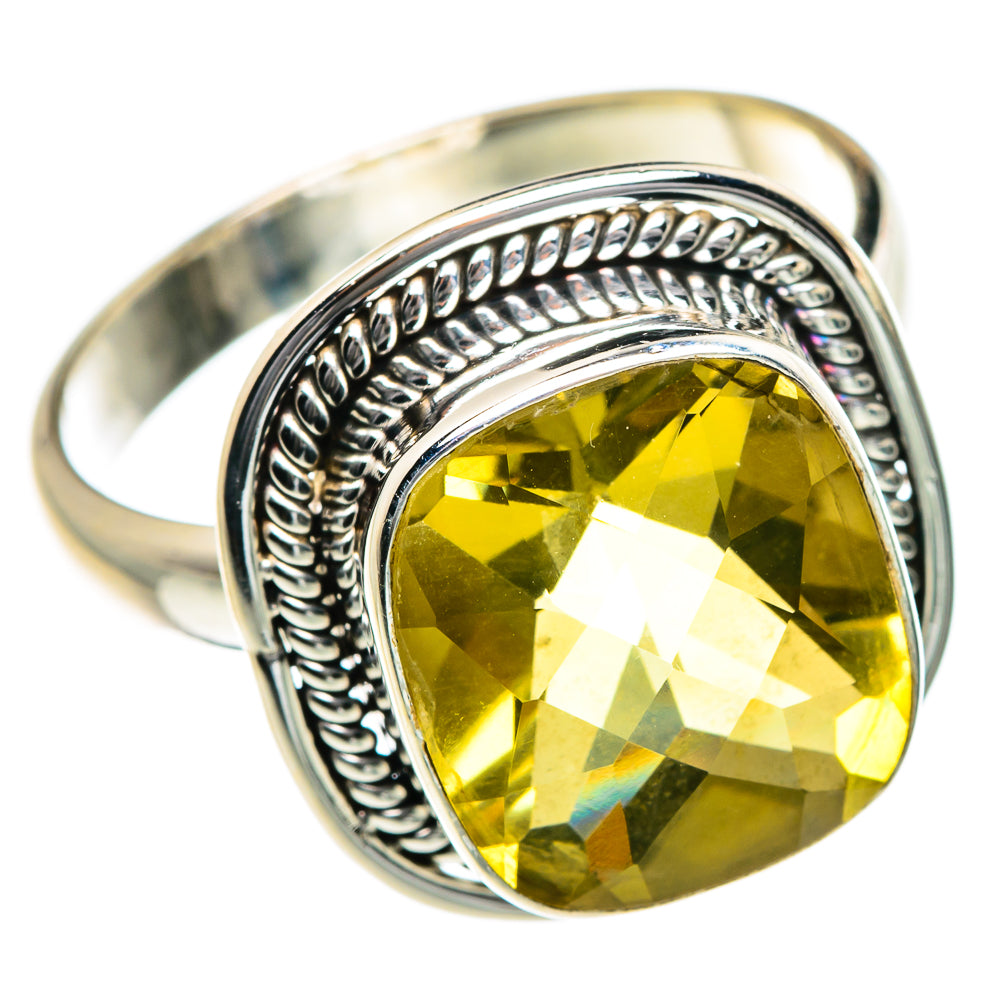 Lemon Quartz Rings handcrafted by Ana Silver Co - RING83894