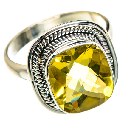 Lemon Quartz Rings handcrafted by Ana Silver Co - RING83894