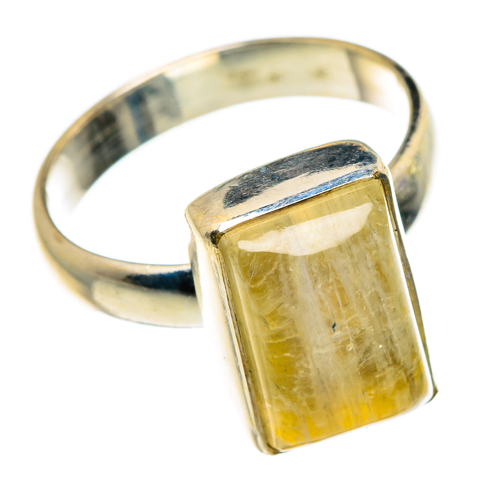 Yellow Moonstone Rings handcrafted by Ana Silver Co - RING83895