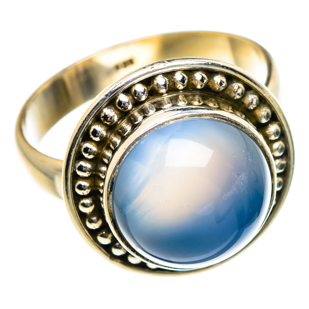Aqua Chalcedony Rings handcrafted by Ana Silver Co - RING83898