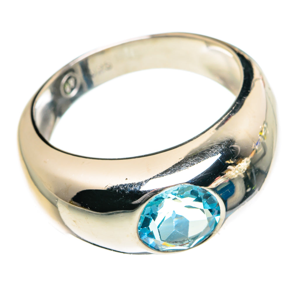 Blue Topaz Rings handcrafted by Ana Silver Co - RING83899 - Photo 2