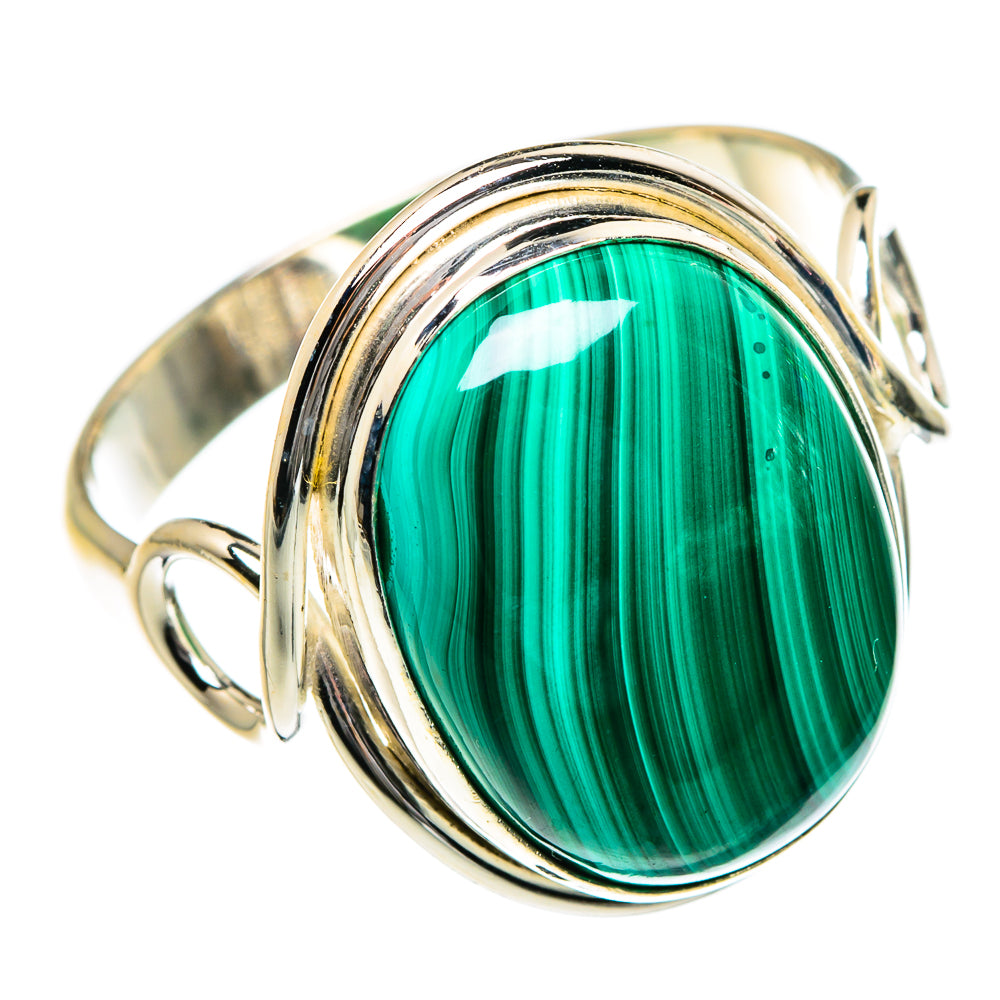 Malachite Rings handcrafted by Ana Silver Co - RING83903